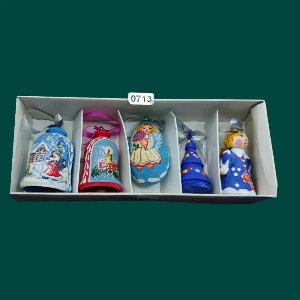 Wooden christmas tree ornaments handmade christmas decor